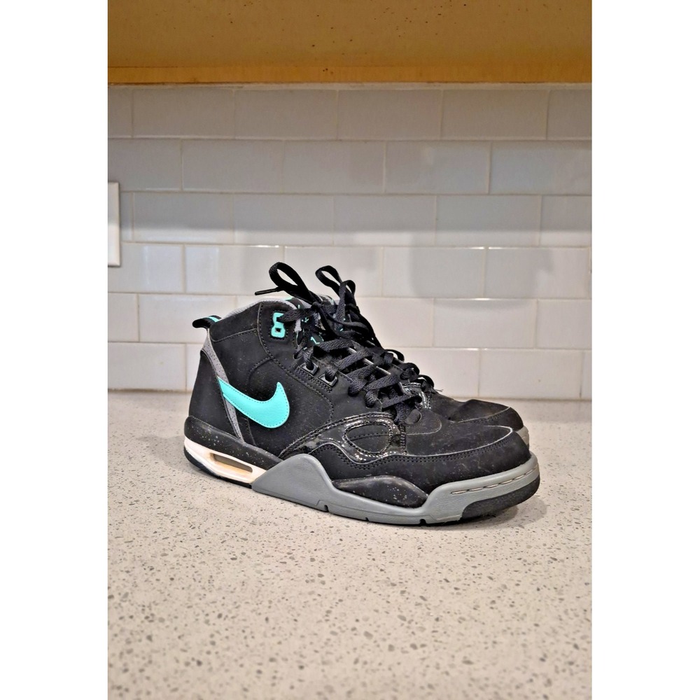 Nike Flight 13 Mid Black Crystal Mint [579961-030] (2013) Size 9.5
